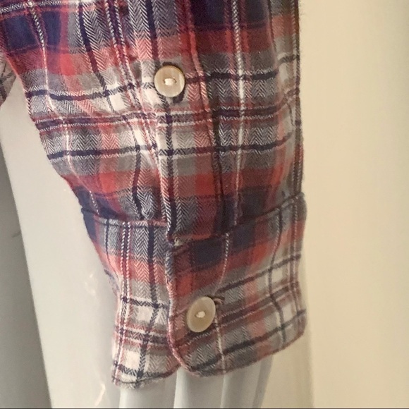 CALIFORNIA TAILOR No. 1 Flannel Button Up Shirt Plaid 100% Cotton Soft Size L - Picture 9 of 13